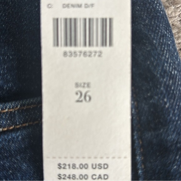 Harper Dark Blue Straight Leg Women's Jeans - Picture 4 of 4